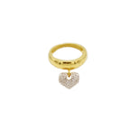 Anillo corazón globo