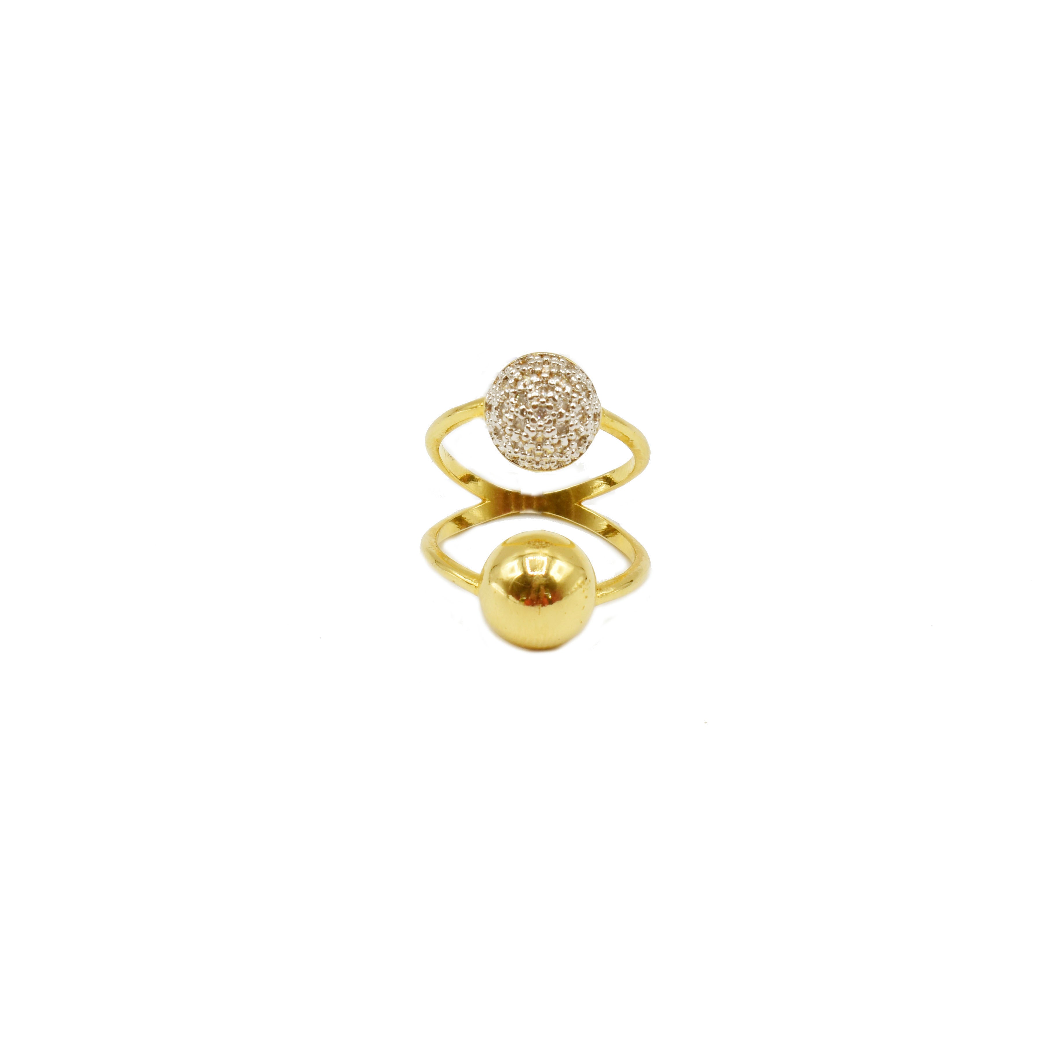 Anillo esferas combinadas