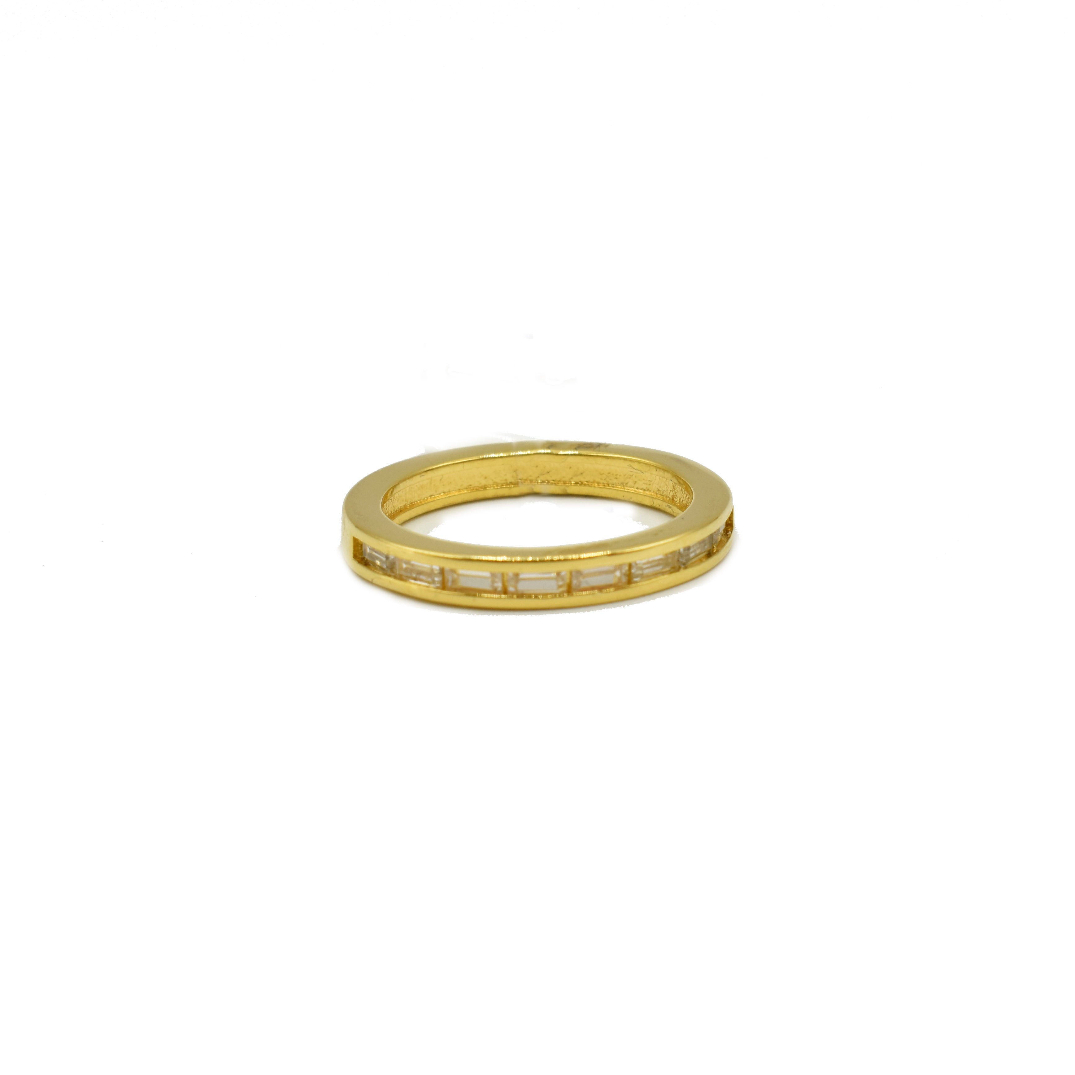 Anillo aro cristales