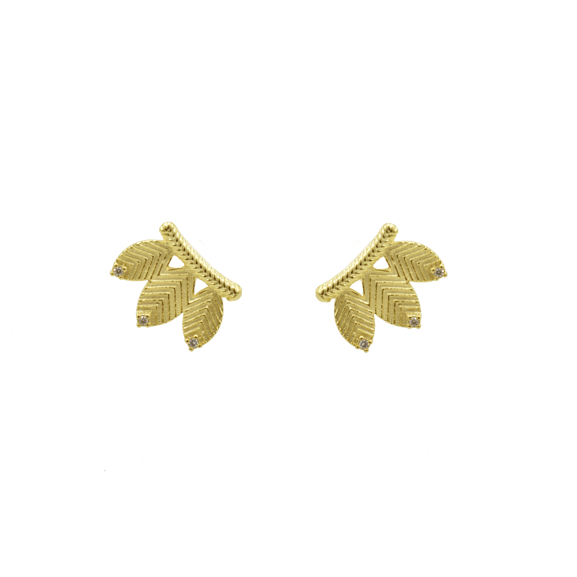 Aretes Tres Hojas