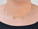 Collar Amuletos de Oro
