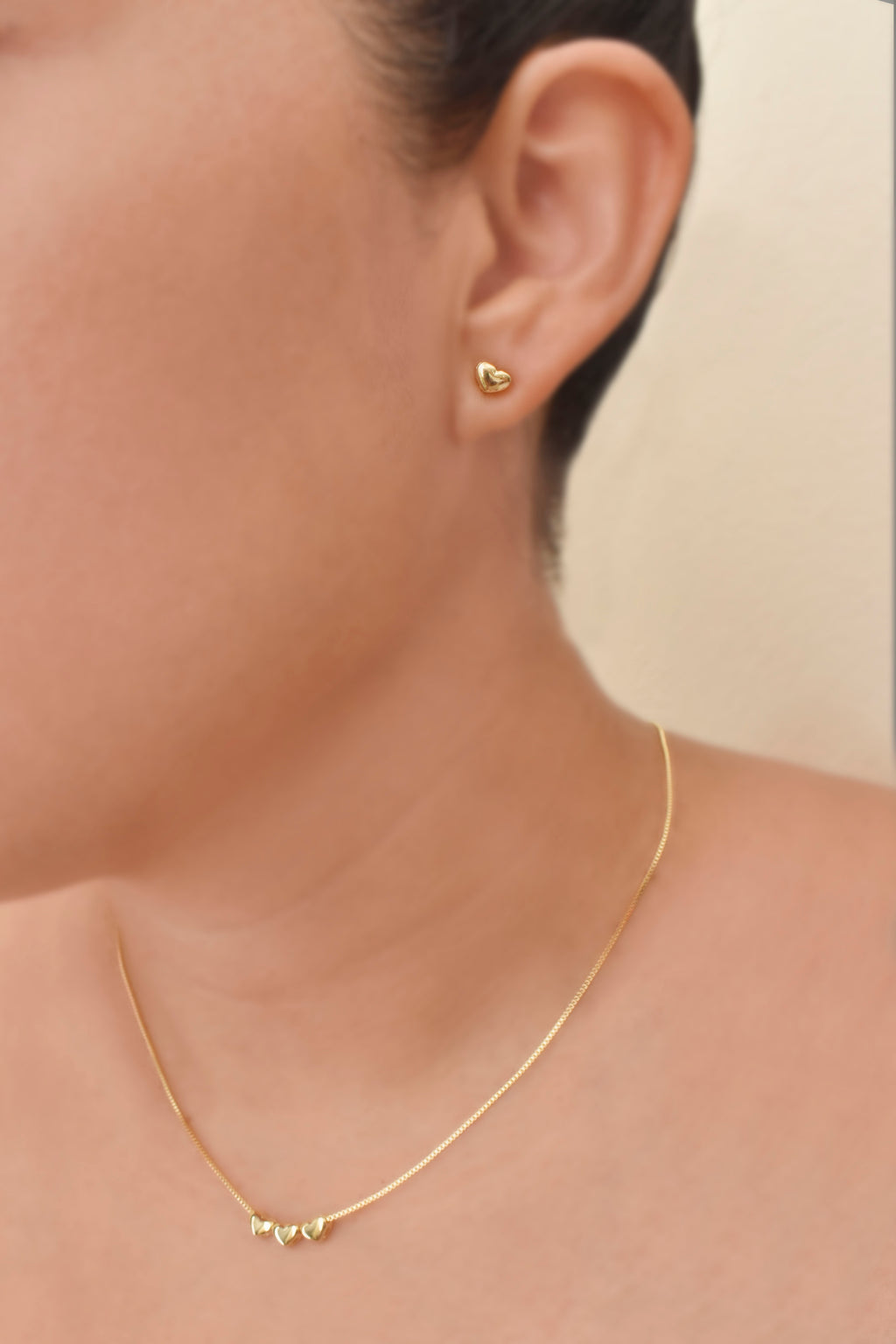 Collar Corazones Brillantes