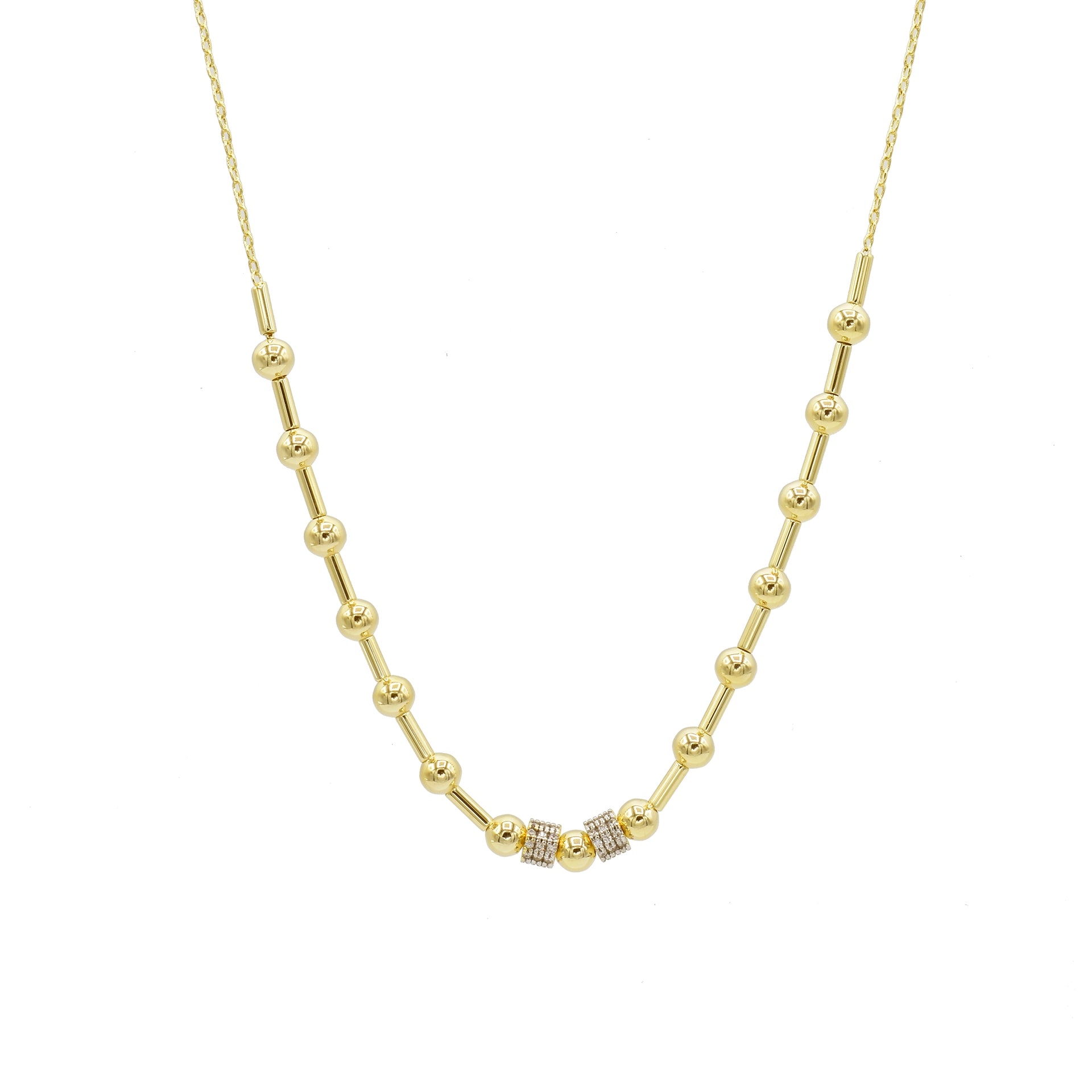 Collar esferas y barrilitos