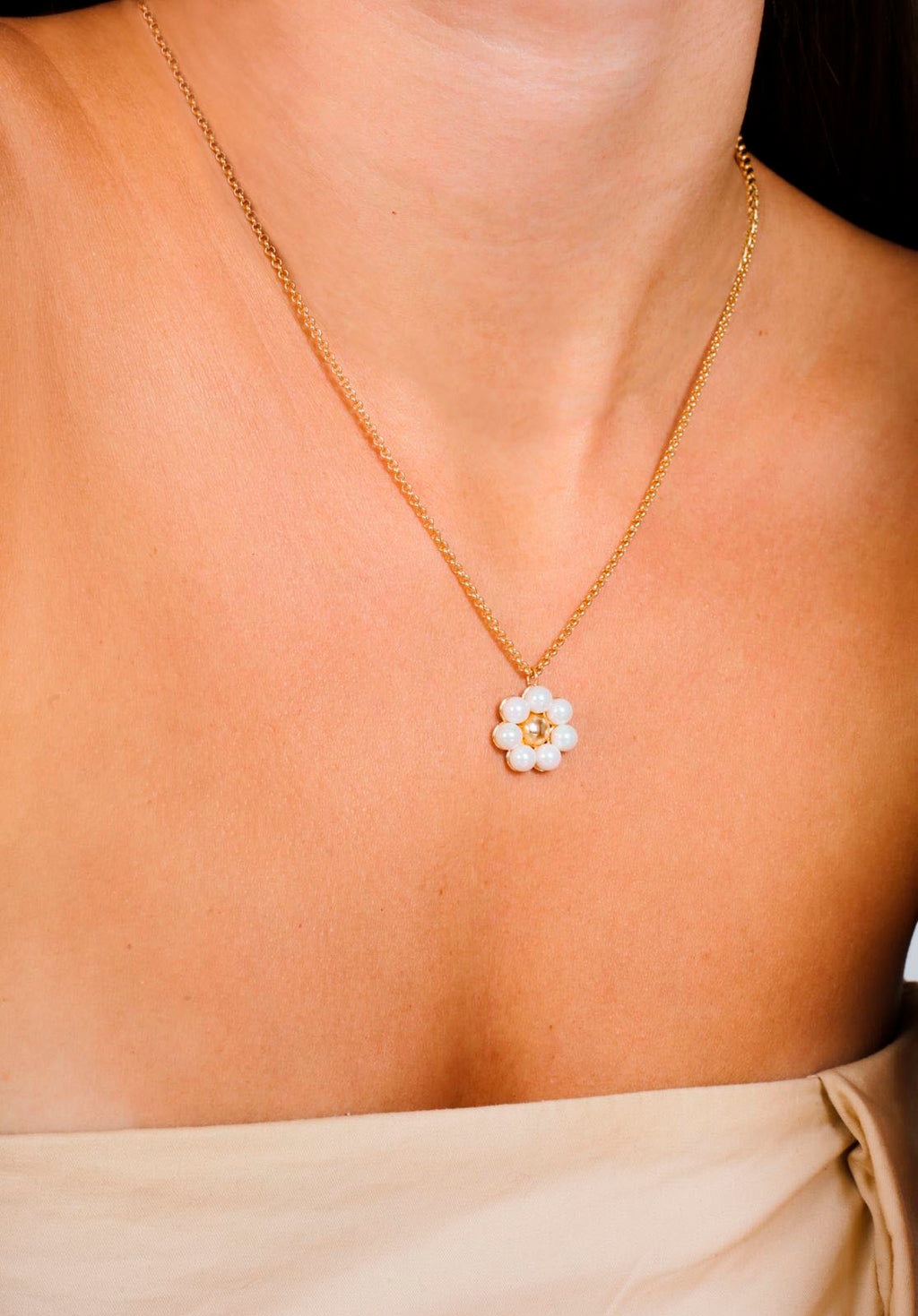 Collar Flor de Perlas
