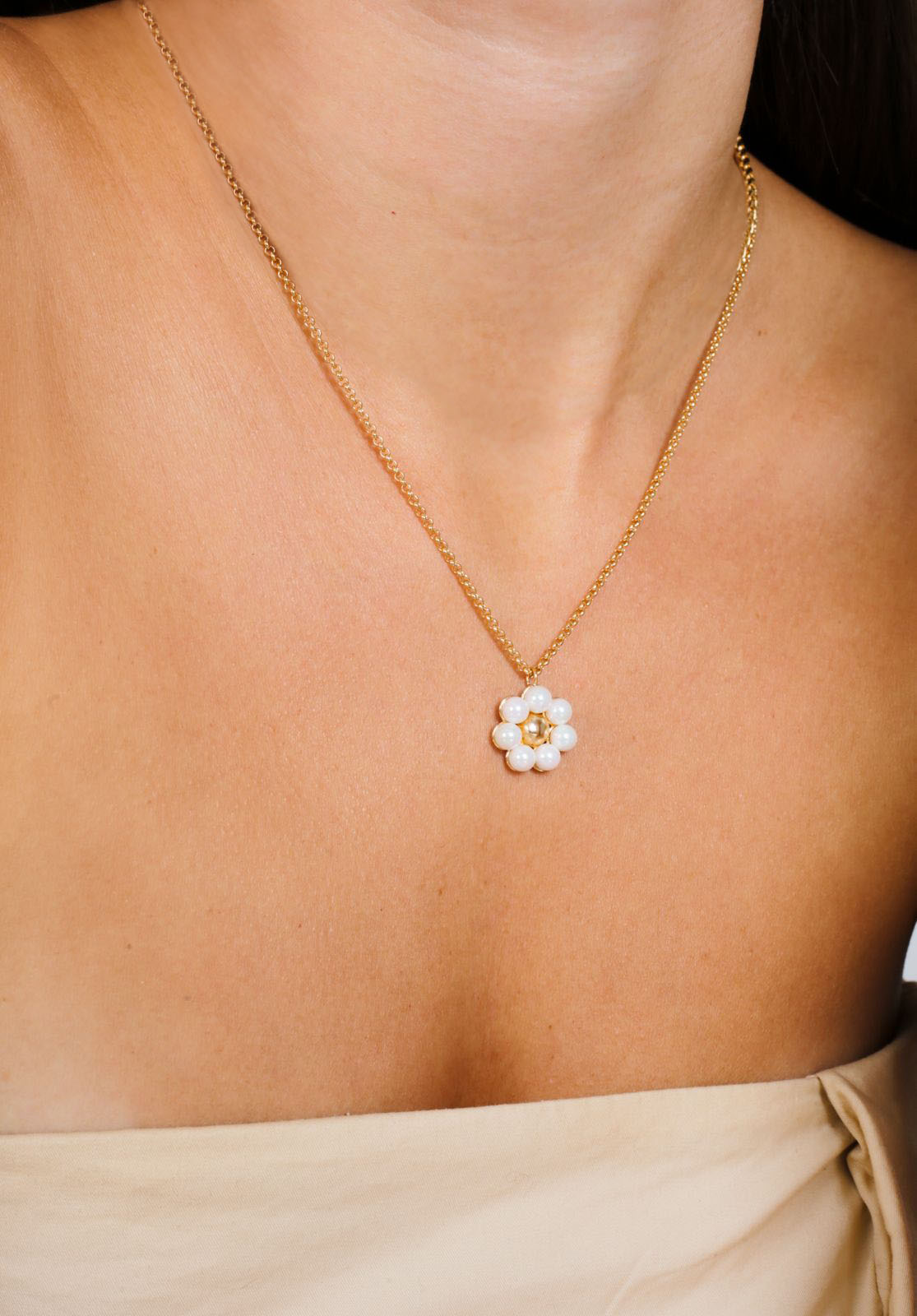 Collar Flor de Perlas