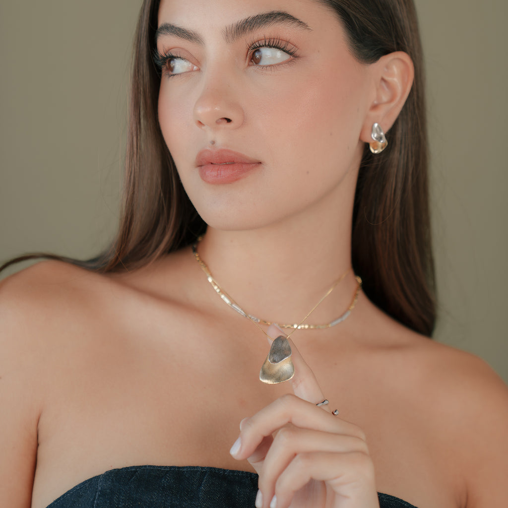 Collar gota doble