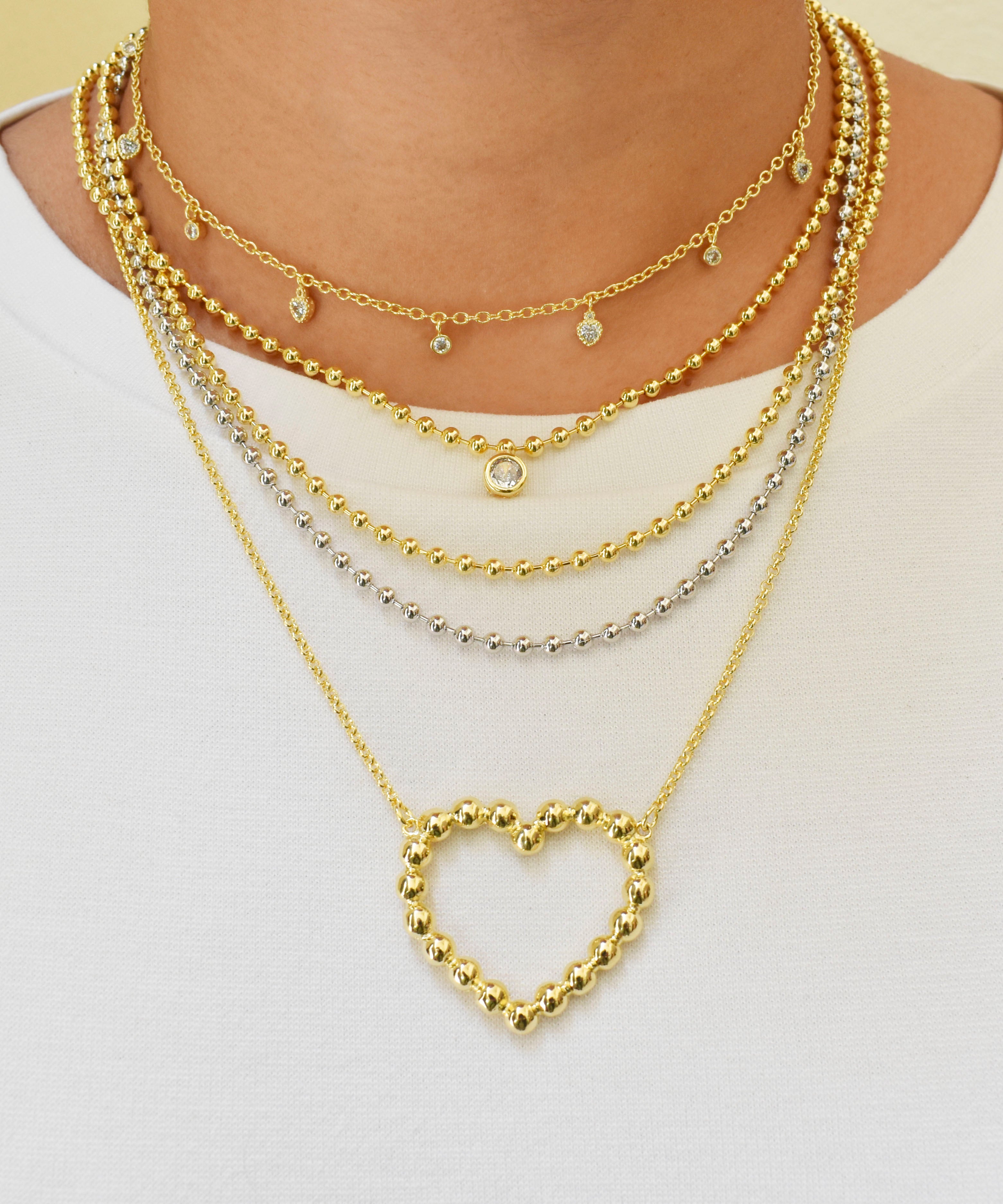 Collar Corazón Nítido