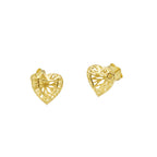 Aretes Corazón Geométrico