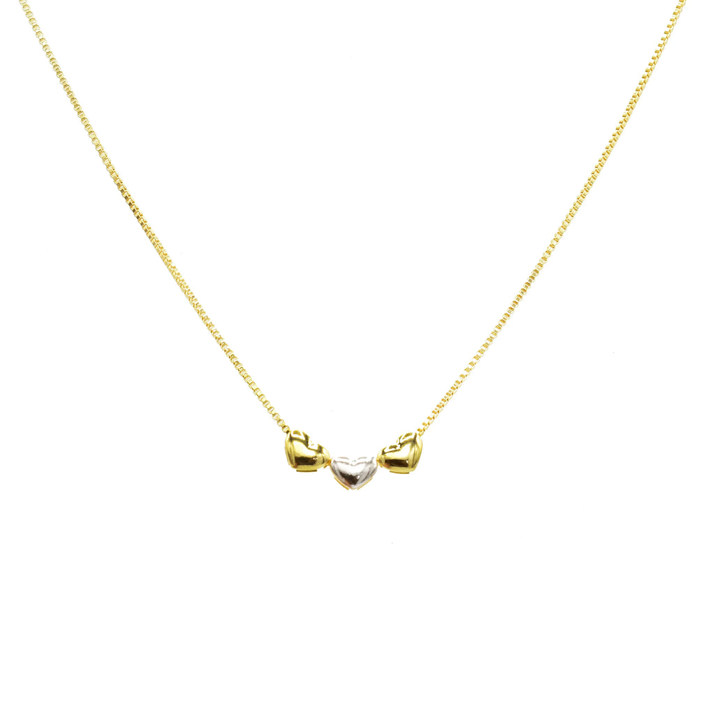 Collar Corazones Brillantes