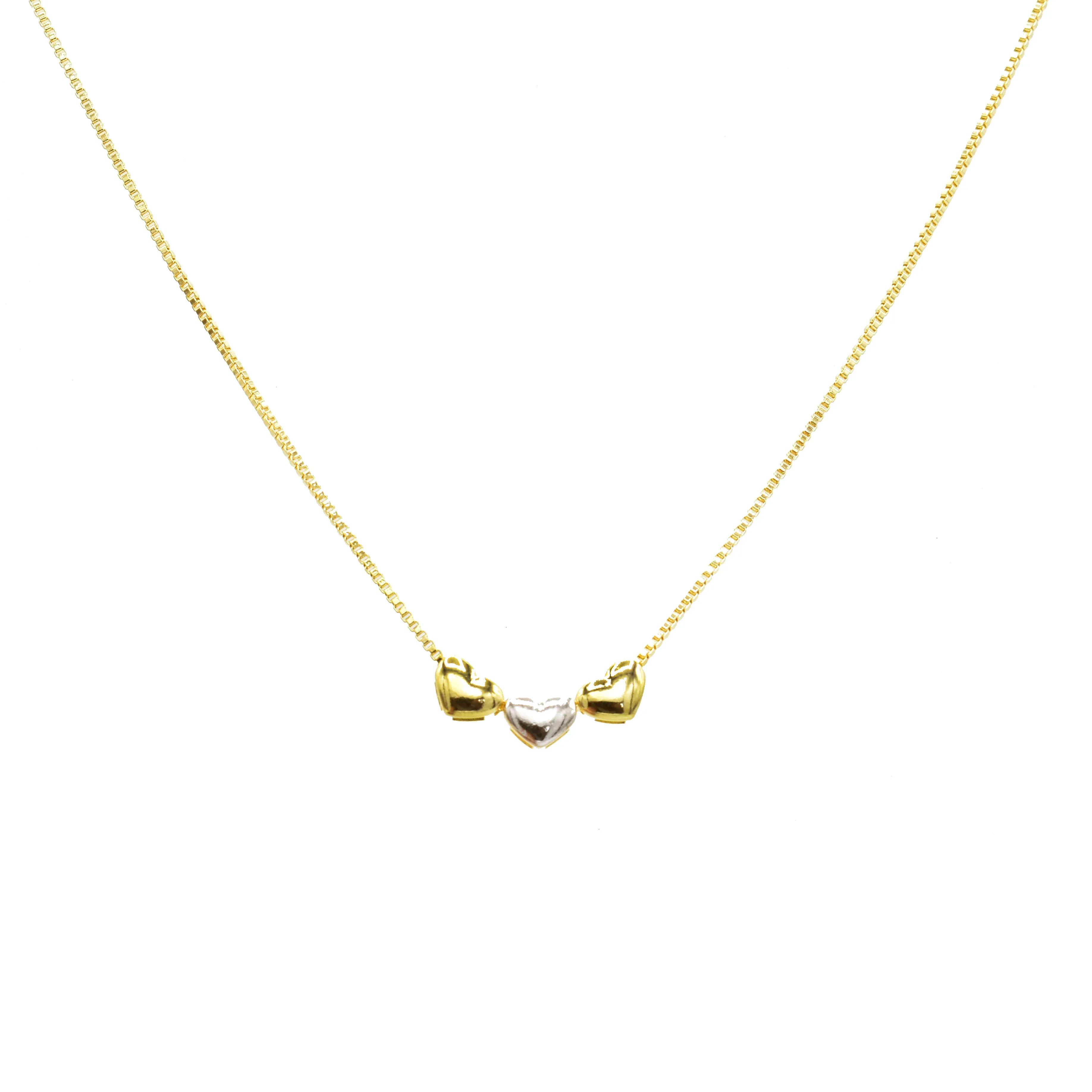 Collar Corazones Brillantes