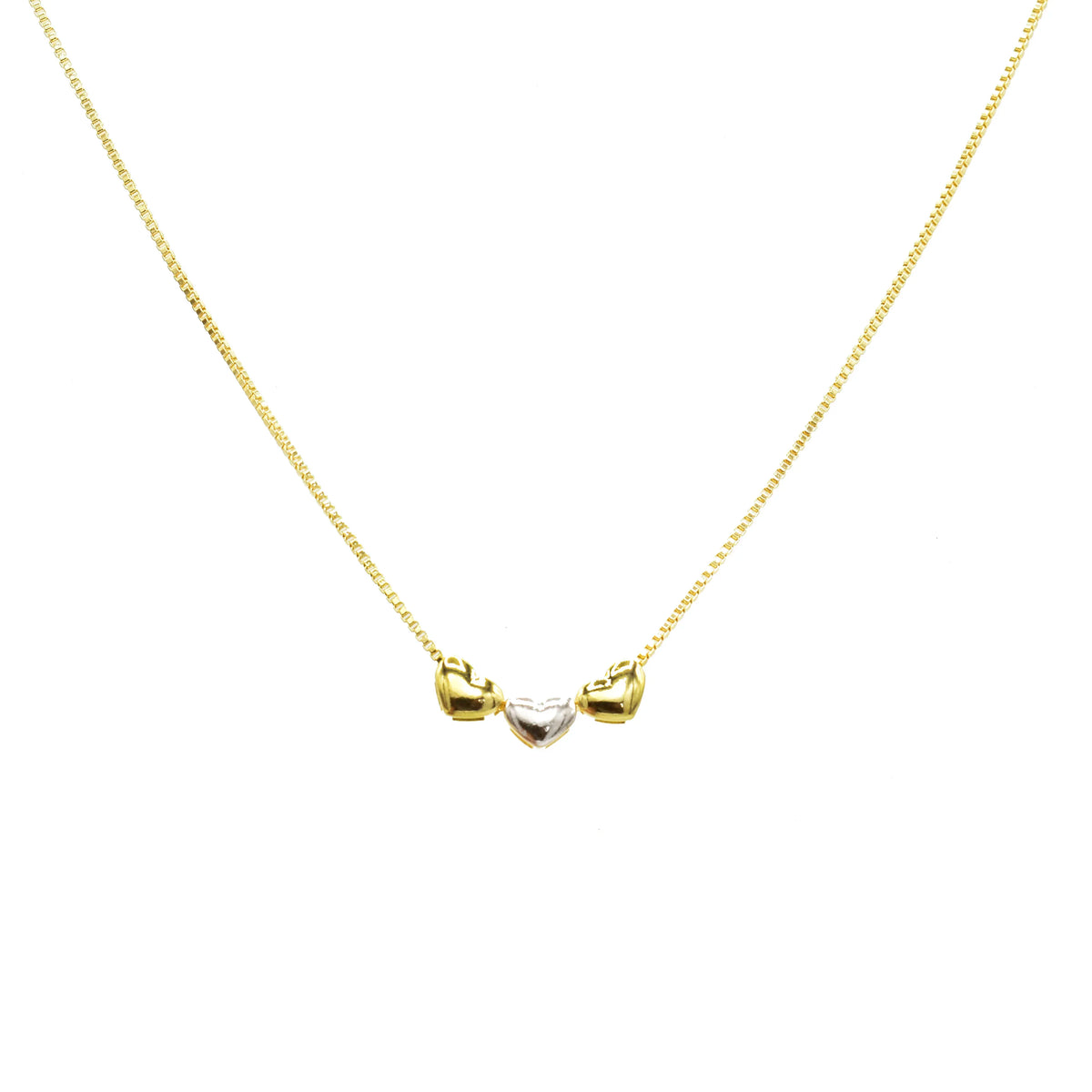 Collar Corazones Brillantes