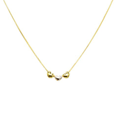 Collar Corazones Brillantes